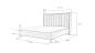Preview: Gepolstertes Bett - ART81245